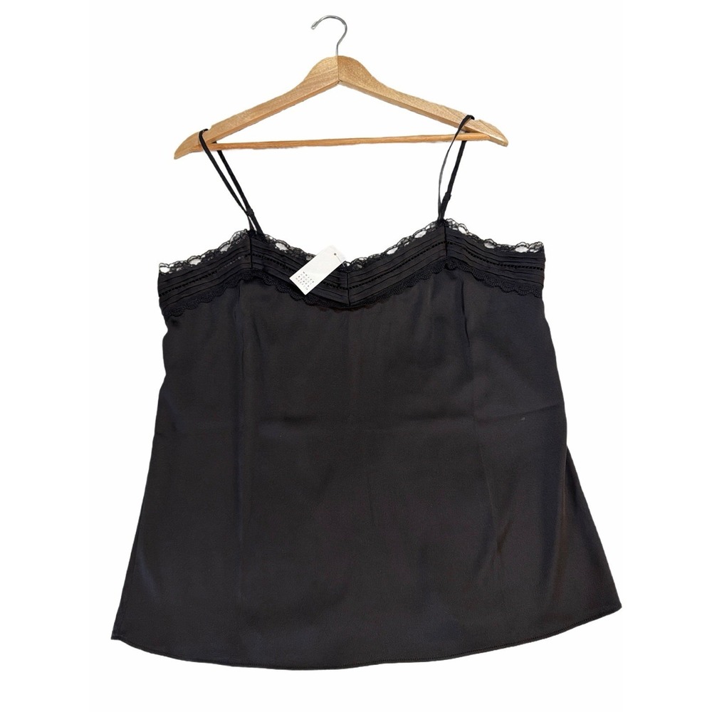 White House Black Market SL Lace Trim‎ Cami Medium NWT - Feminine